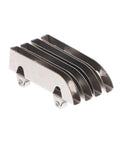 Full Extension Telescopic Drawer Slides 4 Pack Stainless Steel With Ball Bearings For Ultra Smooth Closing And Easy Disassembly Heavy Duty Track Roller For Glass Sliding Doors shown in close-up.