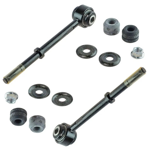 Nuke Worn Suspension Parts Fast With This Heavy Duty Front 10 Piece Steering Overhaul Kit For 4WD Ford F250 Super Duty with sway bar links and hardware.