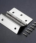 Vintage 59mm 6-Hole Three-Fold Hinges Set For Cabinets Boxes And Suitcases Durable Zinc Alloy Hardware with screws