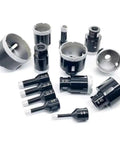 Pro Max M14 Thread Brazed Diamond Core Bit For Hole Openers Vacuum Cutters Fits Ceramic Tile Granite And Marble Angle Grinder Drill Bits 18mm Size assortment of diamond core bits in various sizes.