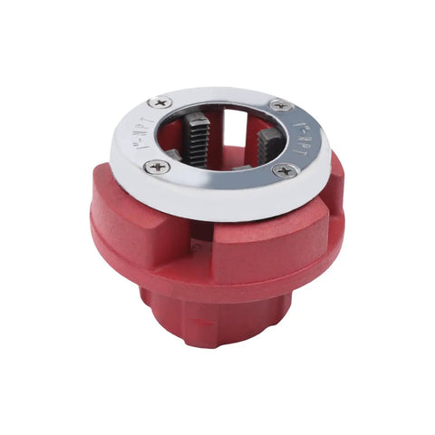Heavy Duty Electric Pipe Threader Machine With Copper Motor And Portable Handheld Design For No Sweat 110V Threading Operations Compact grip red die component.