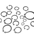 Heavy Duty Snap Ring Kit Circlips C Clips Set For Shafts And Bores, Internal And External Lock Rings, 225 Pieces, 18 Sizes