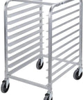 Five Inch Light Duty Threaded Stem Caster Wheels Providing Dead Simple Mounting And Smooth Sailing Mobility For Utility Carts Workbenches Supporting 140 Lbs Per Wheel No Worries Rolling Hardware Swap on a utility cart