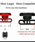 Out Front Extended Bike Computer Mount For Wahoo Elemnt Mini Bolt Roam GPS in red and black CNC aluminum alloy, 31mm and 38mm sizes
