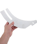 Rock Solid Table Saw Riving Knife Metal Splitter Guard For Woodworking Safety Kickback Prevention Precision Workshop Upgrade held in hand.