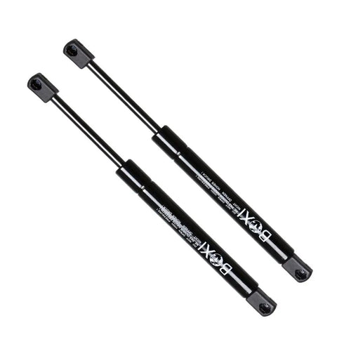 2 Pack Rear Trunk Lift Supports For Chrysler Sebring 1996 1997 Gas Struts and Shock Absorbers, black metal, straight up function.