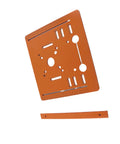 Heavy Duty Circular Saw Base Plate For Router Table With Killer Stability precise angle guides for woodworking, 280x250mm phenolic resin construction.