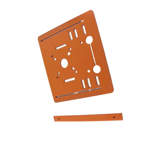 Heavy Duty Circular Saw Base Plate For Router Table With Killer Stability precise angle guides for woodworking, 280x250mm phenolic resin construction.