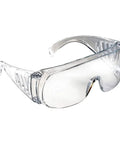 Boss Grade Over Prescription Safety Glasses Using Flex Wrap Universal Bridge And Tight Side Shields Boasting Crystal Clear Polycarbonate Lenses For Real Jobsite Grime Defense Shipped In Heavy Duty Bulk Packs Holding Three Hundred Pairs, transparent design.