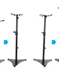Pair Studio Monitor And Bookshelf Speaker Stands For Home Studios With Adjustable 33-52 Inch Height And 5.9-13.4 Inch Tray Width