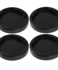Shock Absorbing Floor Pads For Home Gym 4 Pack Non Slip Base Mats For Treadmills Elliptical Machines And Weightlifting Noise Reduction