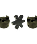L Jaw Coupling Set With Rubber Insert 1.125 In By 1.125 In Fits Lovejoy And Other Brands, Aftermarket Replacement