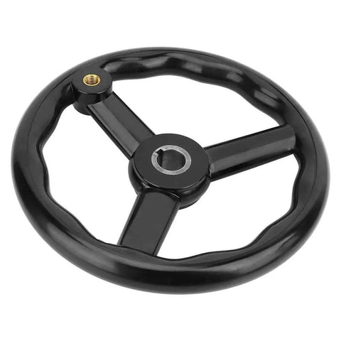 250mm Bakelite Lathe Hand Wheel With 3 Spoked Design And Handy Handle, Anti Slip Grip For Smooth Machine Tool Control, Ideal For Machinists