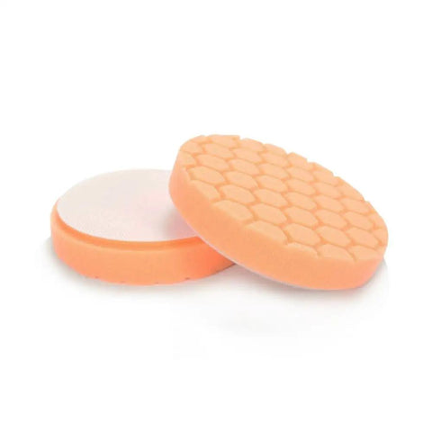 Hex-Logic Medium-Heavy Cutting Pad Orange For 6 Inch Backing Plates 6.5 Inch Pad With Laser Cut Surface Universal Fit Pro Grade Polishing Pad Durable Reusable For Faster Easier More Accurate Finishes