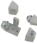Top Pivot Hinge Set For Commercial Doors Beefed Up Heavy Duty Three Quarters Inch Offset Right Hand Aluminum Built