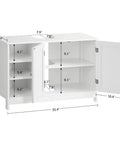 Top Notch White Pedestal Sink Cabinet With Double Doors And Adjustable Shelving features dimensions 35.4x12x23.5 for under sink storage.