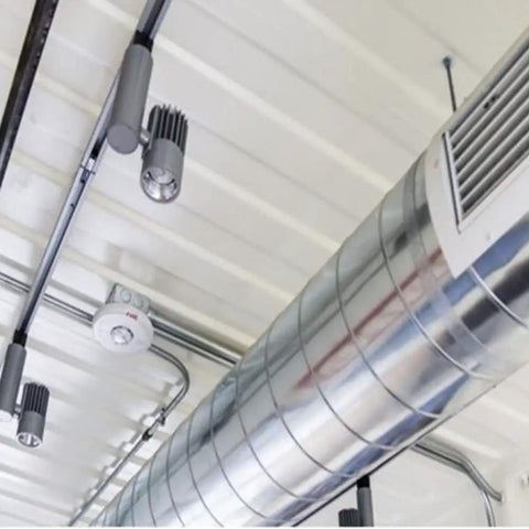 CO Gas Detector Transmitter For HVAC And Marine Use With Display 0 To 250 PPM Range High Accuracy Safety Monitor installed on HVAC duct