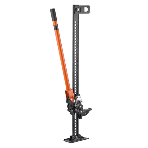 VEVOR 42 Inch Farm Jack 7000 Lbs High Lift Utility Ratchet Off Road Heavy Duty Truck Tractor SUV Jeep Recovery Winch Clamp Pull Tool 5-36 In Range, showing the manual ratchet mechanism and lift range.