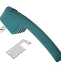 Heavy Duty Green Plastic Oven Handle Replacement For Commercial Food Service Equipment. Ergonomic design with metal mounting plate.