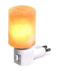 Pink Himalayan Salt Plug-In Night Light in Cylindrical Crystal Shape, 360-Degree Rotating, Waterproof, Moisture-Proof, Fireproof