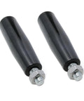 Beefed Up Heavy Duty Revolving Handle Set 2 Pack For Trailer Jacks And Lathe Cranks With M10 Threads Easy Grip Bakelite Handles