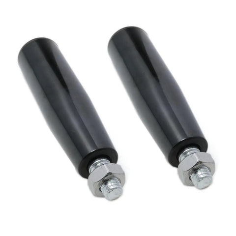 Beefed Up Heavy Duty Revolving Handle Set 2 Pack For Trailer Jacks And Lathe Cranks With M10 Threads Easy Grip Bakelite Handles