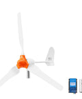 Big Power 1000W 12V Wind Turbine Kit With 3 Blades and Solar Hybrid Controller for RVs Boats Home and Farm Use, Efficient 3 Phase AC Generator, Tower Pole Not Included, shown with controller