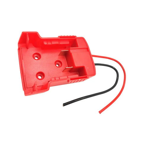 Red 18V Battery Adapter Conversion Kit With Secure Connector Wires For Easy Plug And Play Power From Lithium Ion Cells To Other 18V Devices