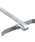 Slick Circular Saw Rip Fence Guide Replacement Compatible With Dewalt Models DCS570B DCS570P1 DCS575T2AR showing stainless steel measurement guide.