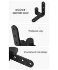 Heavy Duty Stainless Steel Door Hinge Kit for Cabinets Cafes Gates and Fences, 130 Lbs Capacity, 270 Degree Pivot, black finish details.