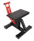 Hydraulic Motorcycle Lift Stand With Adjustable Deck Height 9.92 To 18.11 Inches, 150 Kg Capacity, Dirt Bike Jack Hoist, 11 Inch Top Plate