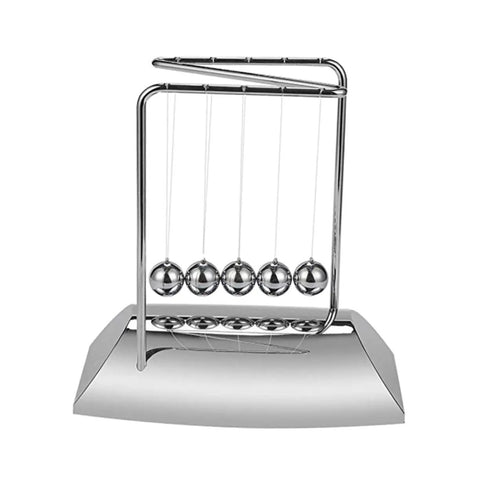 Z Shape Desktop Pendulum Balls Toy For Newtons Cradle Learning Five Ball Physics Experiment Kit For Home Office Classroom