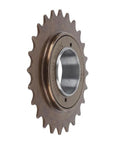 24-Tooth Steel Single Speed Freewheel With 10cm Diameter Threaded Rear Sprocket For Fixie And Urban Bikes, side view