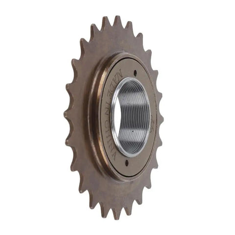 24-Tooth Steel Single Speed Freewheel With 10cm Diameter Threaded Rear Sprocket For Fixie And Urban Bikes, side view