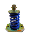 Rock Solid Open Spring Vibration Isolator 660 Lb Capacity One Inch Purple Deflection With Thick Ribbed Rubber Pad, heavy duty spring mount.