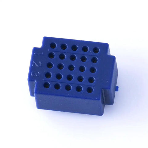 Set Of 7 Colorful Mini Solderless Breadboards With 25 Tie Points Each For Quick Arduino Prototyping And Testing, blue board