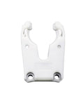 Battle Ready ISO30 Tool Holder Clamp Fork Set For ATC Spindle CNC Machines white plastic tool holder with slots for secure tool locking.