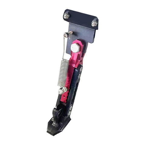 Universal Kickstand Bracket For Motorcycles Dirt Bikes And Scooters With 55mm Hole Spacing, Heavy Duty Steel Side Stand Mount, Anti Rust Finish