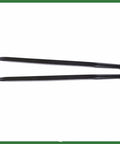 Top view of Beefy Heavy Duty Two Pack 49 Inch Hay Bale Forks for Tractor Loaders with 4500 Pound Capacity, steel construction.