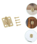 Miniature Iron Hinges For Wooden Jewelry Boxes And DIY Projects, 270 Degree Rotation, includes 160 screws by Levemolo