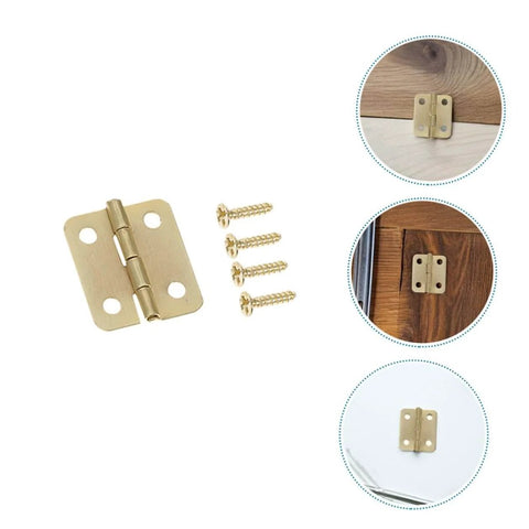Miniature Iron Hinges For Wooden Jewelry Boxes And DIY Projects, 270 Degree Rotation, includes 160 screws by Levemolo