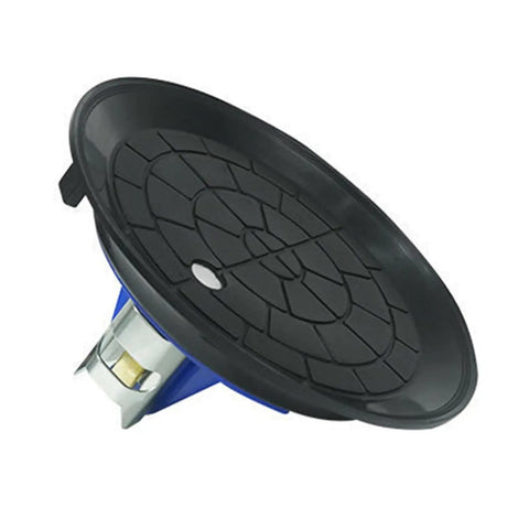 Heavy Duty 10 Inch Vacuum Suction Cup With Metal Handle For Granite Slabs Glass And Tile Manual Pump Lifter Tool on white background.