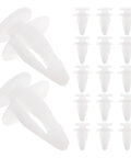 Auto Wire Clips And Door Panel Retainer Kit Plastic Push Pins Fasteners For Car Body Bumper Windshield And Interior Panels Durable Auto Clips For Quick Repairs And Easy Setup, white plastic trim clips