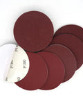 Premium Flocking Sandpaper Discs 5 Inches Hook Loop PSA For Polishing Grits 40 To 2000 With Durable Alumina Coating and Quick Swap Flannelette Backing, assorted grit discs.