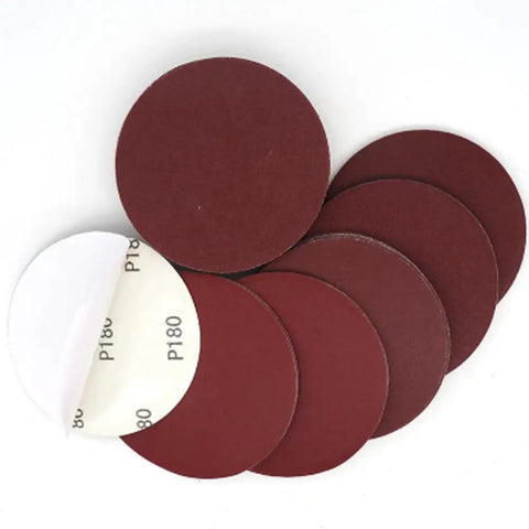 Premium Flocking Sandpaper Discs 5 Inches Hook Loop PSA For Polishing Grits 40 To 2000 With Durable Alumina Coating and Quick Swap Flannelette Backing, assorted grit discs.