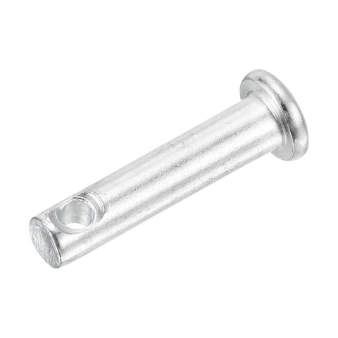 10 Pack 3/16 Inch By 7/8 Inch Single Hole Clevis Pins, Carbon Steel, Flat Head, Blue White Finish, shown individually angled view