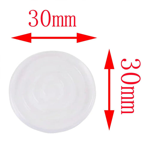 30mm diameter silicone pad from 20 Pcs 1.2 Inch Round Silicone Non Slip Feet For Cutting Boards And Furniture Legs Transparent Grippy Pads