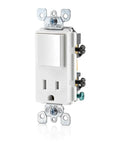 Decora Style Combination Switch And Tamper Resistant Receptacle White T5625W Kid Safe Outlet front view