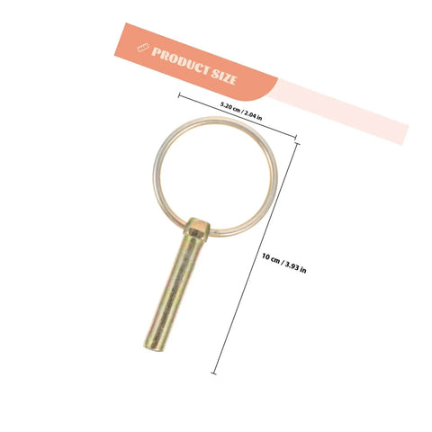 Heavy Duty Lynch Pin Kit With Rings, 16 Galvanized Retaining Pins For Farm Tractors, Trailers, And Mowers, size shown in image