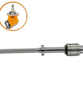 Rock Solid R8 Milling Machine Spindle Shaft With Precision Splines And Heavy Duty Sealed Bearings Complete 545mm Replacement Kit close-up view